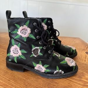 Rebecca Minkoff Floral Combat Boots